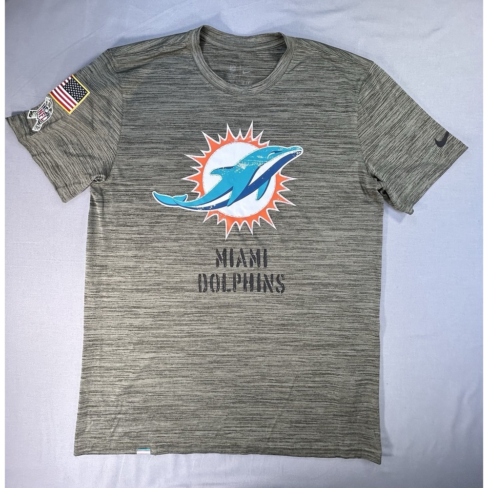 Nike Dri Fit Miami Dolphins NFL Football Shirt Size Men's Large‎